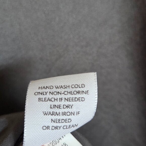 J.Jill 100% Silk Pleated Ruffled Sleeveless Blouse Top Grey/Silver Size 2X Plus - Picture 9 of 10